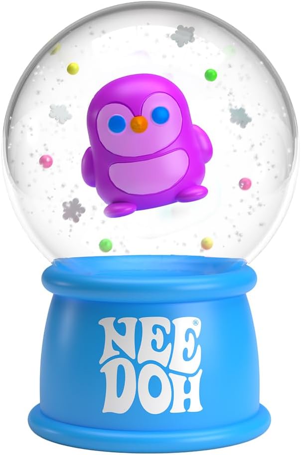 Squishmas Squish N' Snow Globes - Christmas Squeeze Toy - Assorted Colors - Ages 3 to Adult (Pack of 1) W9